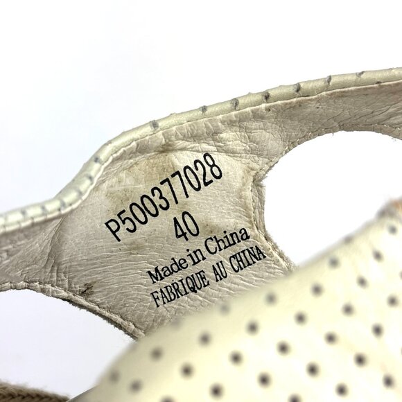 Fly London Perforated Leather Wedge Sandals - Chic and Comfortable. sz. 9.5/40 - Picture 11 of 12